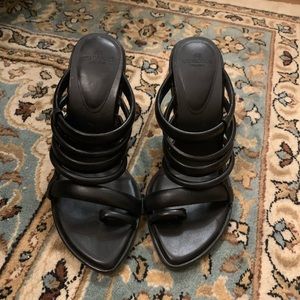 H&M Exclusive Leather Strappy Heels